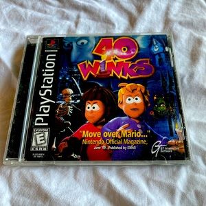 PlayStation one game “40 winks “complete